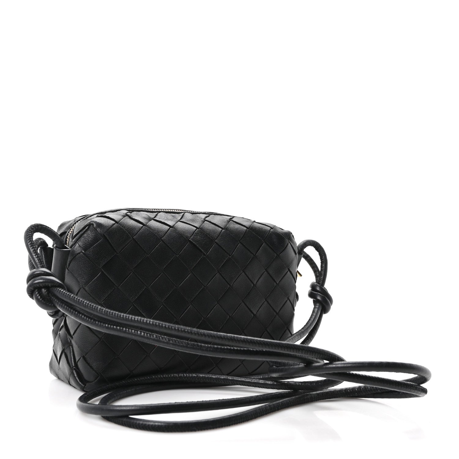 Bottega Veneta Nappa Intrecciato Mini Loop Camera Bag Black 3 of 9