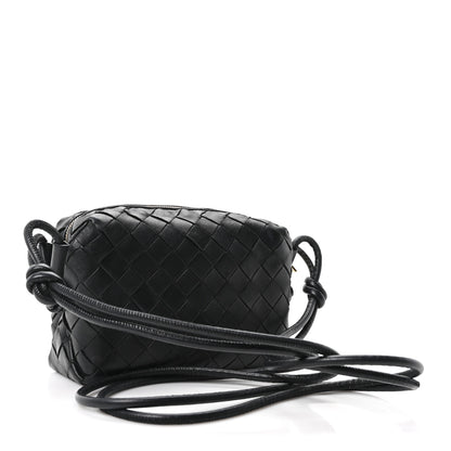 Bottega Veneta Nappa Intrecciato Mini Loop Camera Bag Black 3 of 9