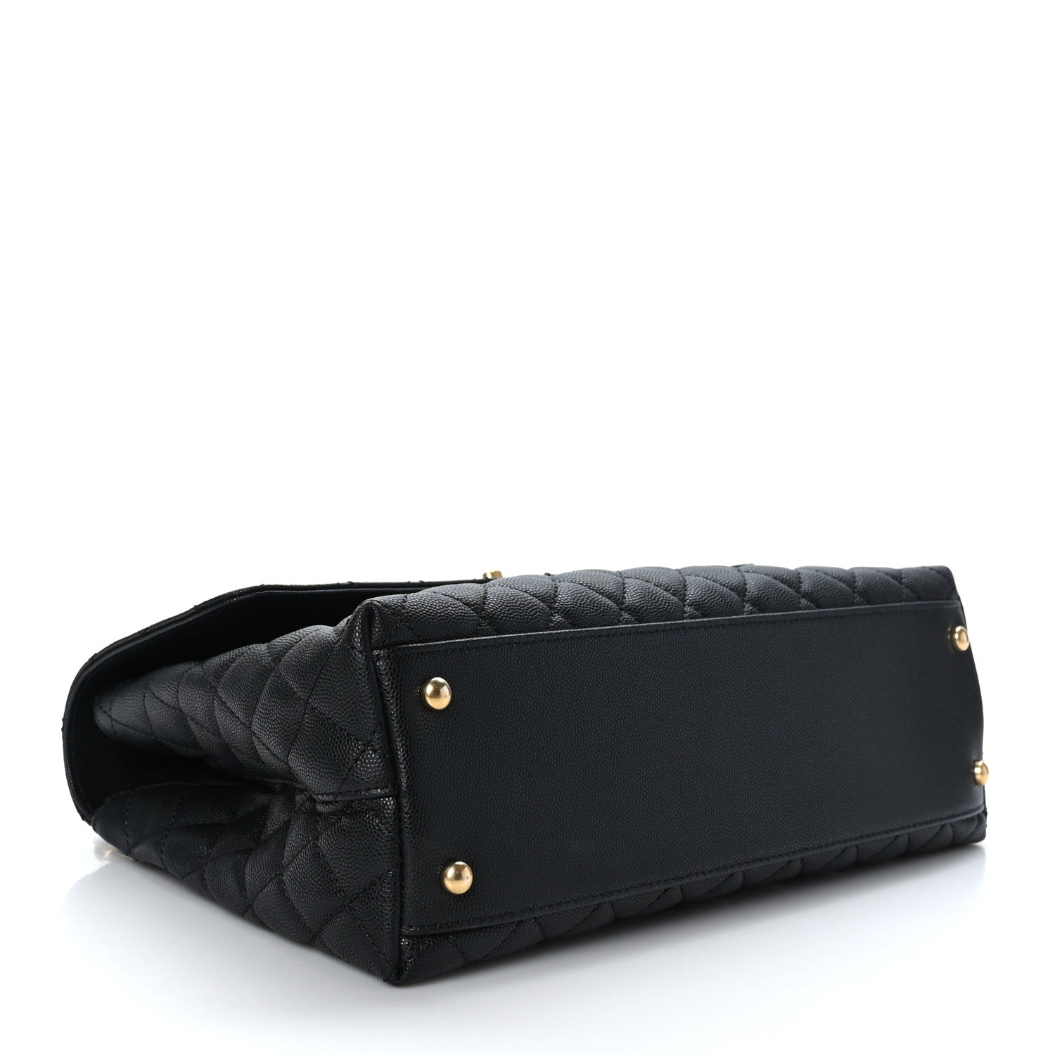 Chanel Caviar Quilted Medium Coco Chain Handle Flap Black 4 of 9