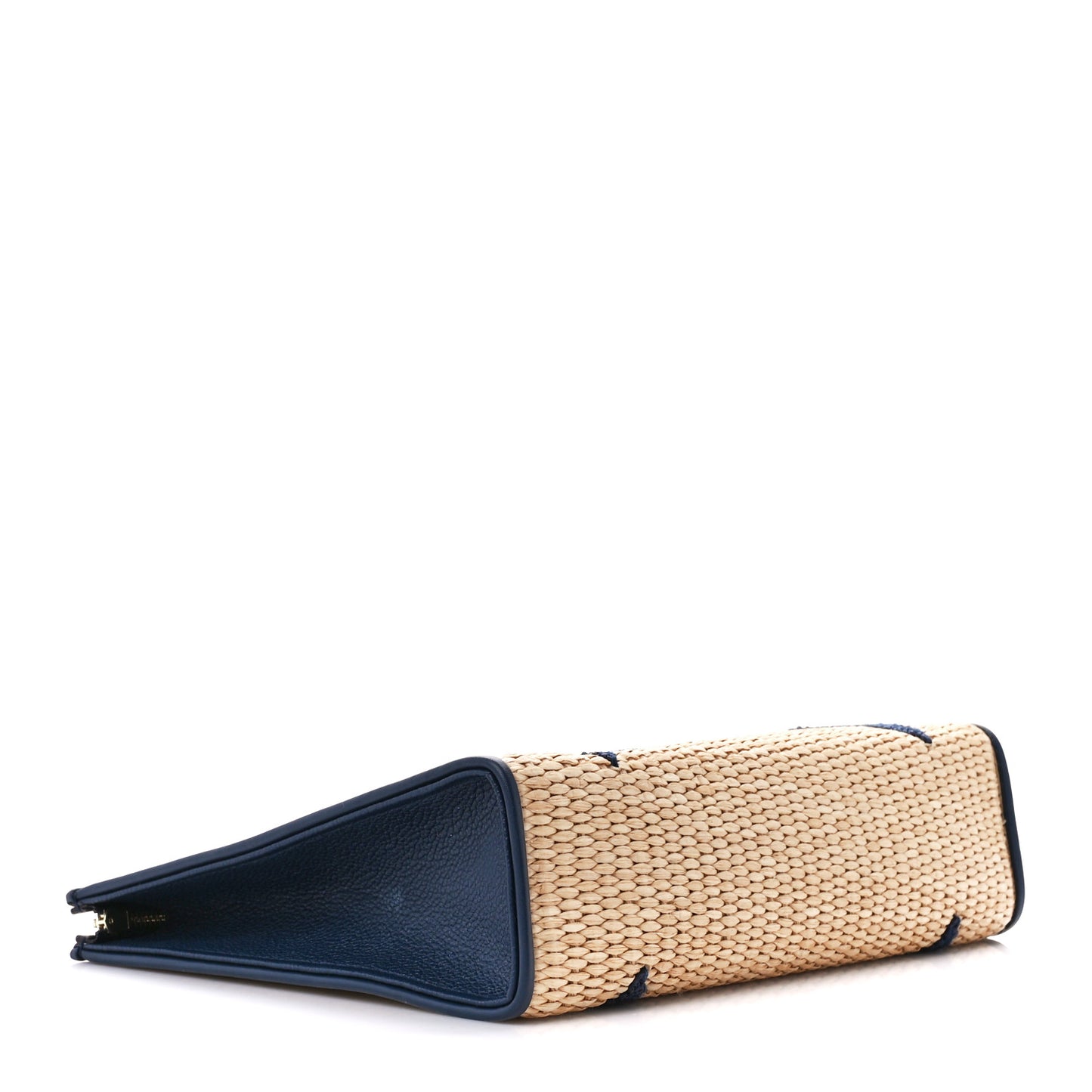 Raffia Calfskin Monogram Giant Toiletry Pouch 26 Blue