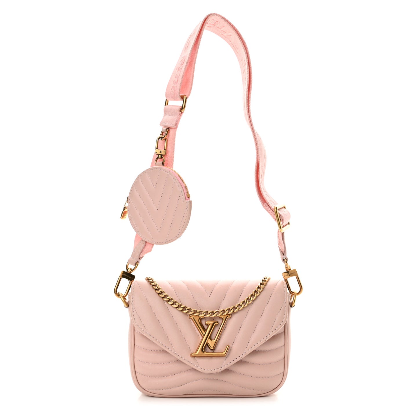 Calfskin New Wave Multi Pochette Rose Ballerine