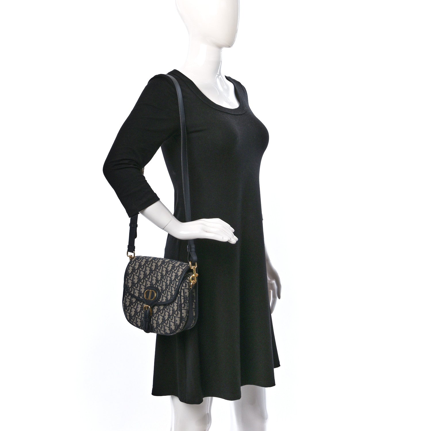 Christian Dior Oblique Medium Bobby Flap Blue 2 of 8