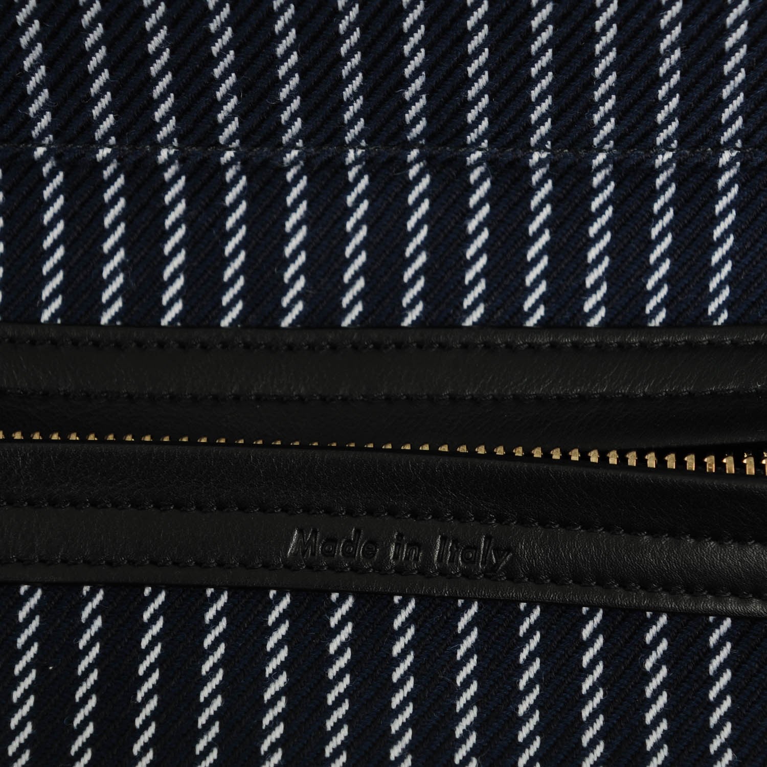 Celine Textile Medium Bi Color Phantom Luggage Navy White 6 of 7