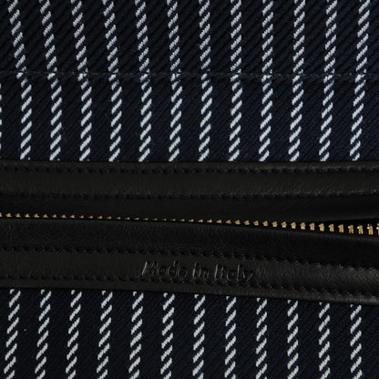 Celine Textile Medium Bi Color Phantom Luggage Navy White 6 of 7