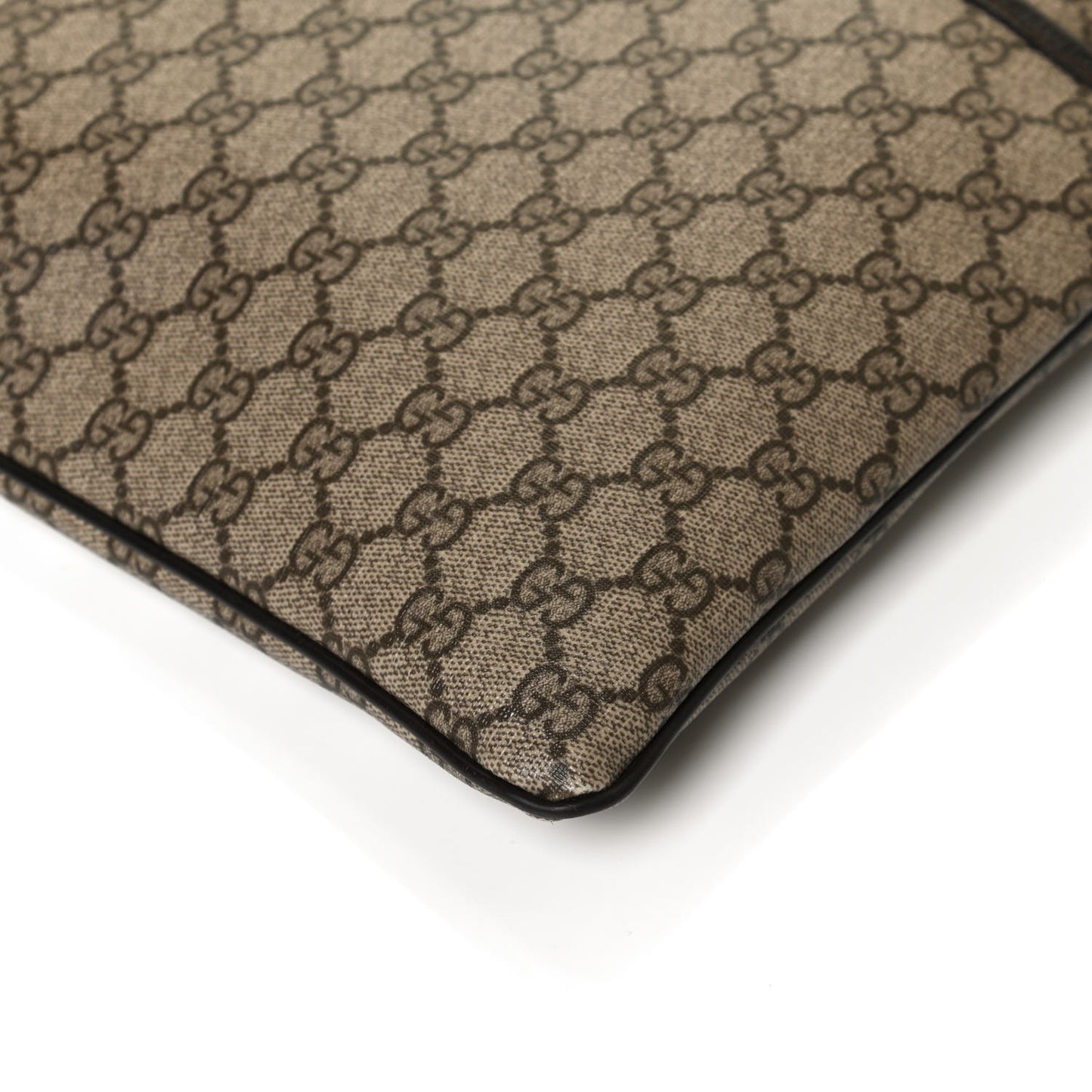 GG Plus Monogram Medium Flat Messenger Bag Dark Brown