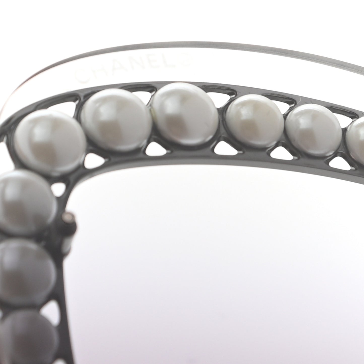Acetate Metal Pearl Butterfly Sunglasses 4236-H Grey