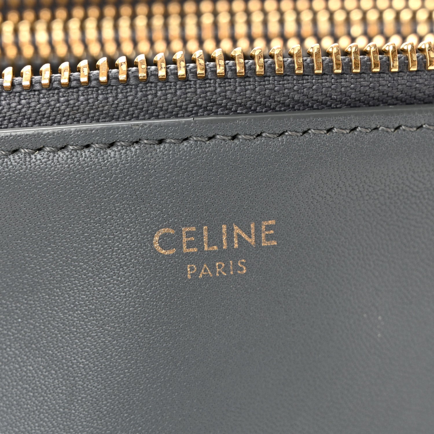 Celine Lambskin Small Trio Crossbody Bag Medium Grey 8 of 12