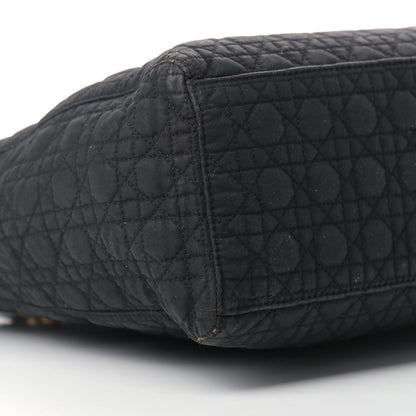 Christian Dior Nylon Cannage Large Lady Dior Black 8 of 15