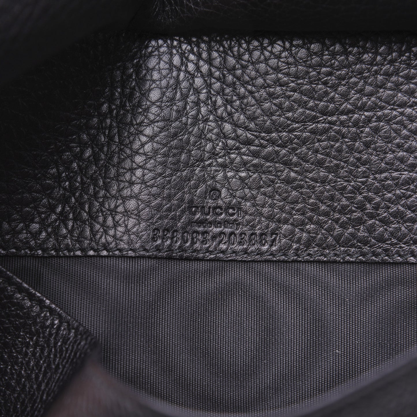 Pebbled Calfskin Soho Document Holder Black
