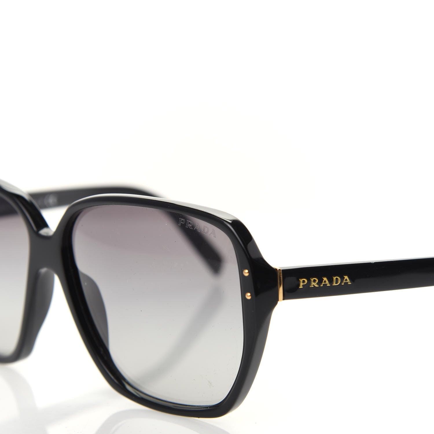 Prada Sunglasses SPR 16M Black 7 of 8
