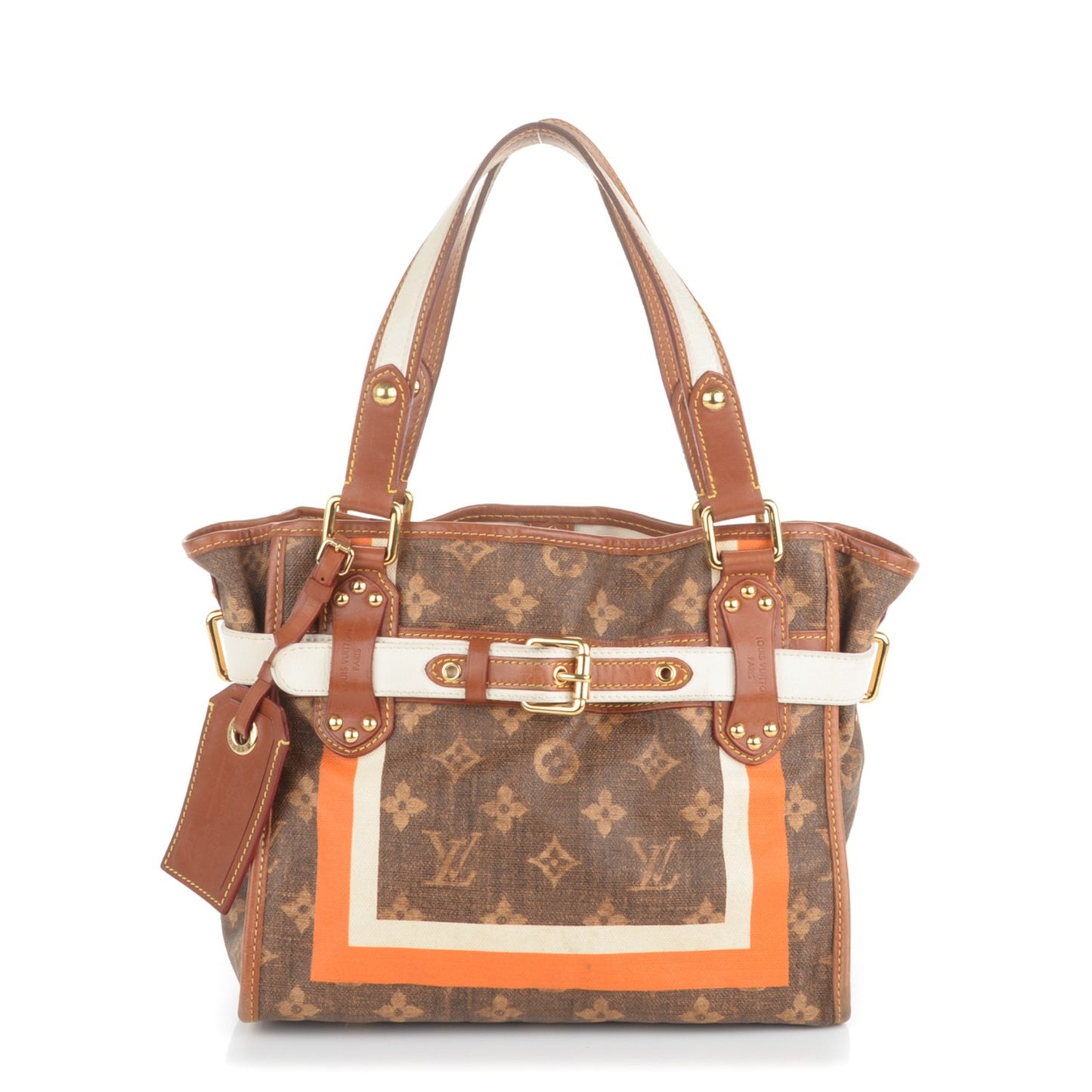 Monogram Rayures Tisse Sac PM