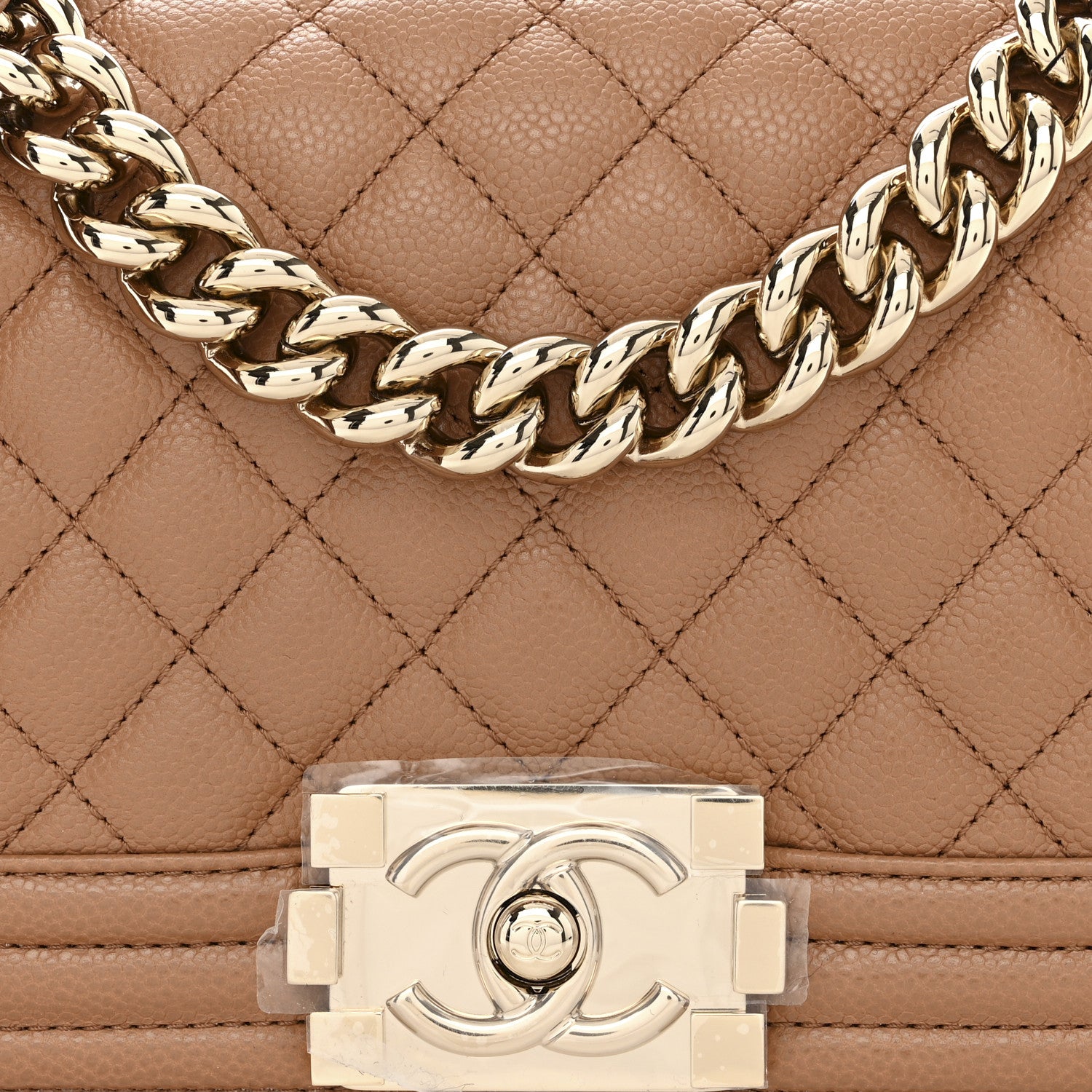 Chanel Caviar Quilted Small Boy Flap Brown 9 of 11