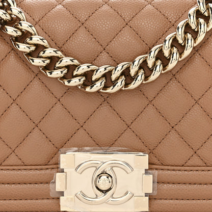 Chanel Caviar Quilted Small Boy Flap Brown 9 of 11