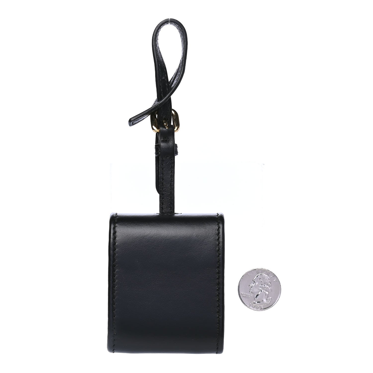 Prada Calfskin Square Tote Tag Black 2 of 4
