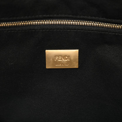 Fendi Vitello Glacier Medium FF Tote Black 6 of 10