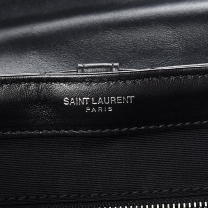 Saint Laurent Calfskin Y Quilted Monogram Small Loulou Backpack Black 6 of 10