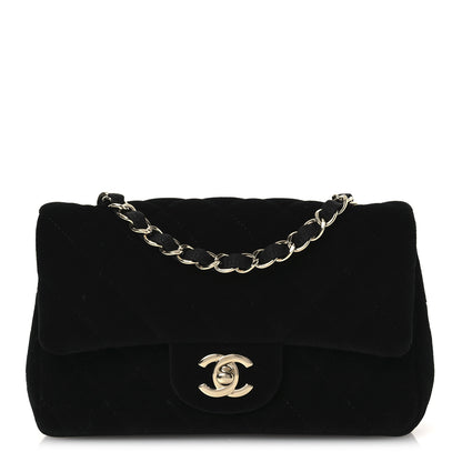 Chanel Velvet Quilted Mini Rectangular Flap Black 1 of 12