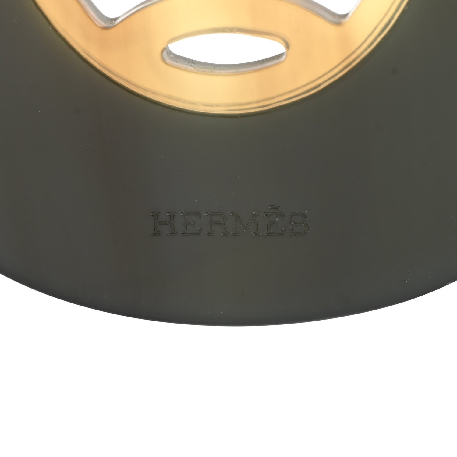 Hermes Buffalo Horn Lacquer Lift Necklace GM Black 4 of 6