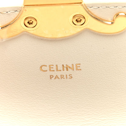 Celine Shiny Calfskin Mini Triomphe White 6 of 10