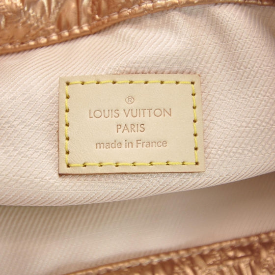 Jacquard Quilted Monogram Limelight Clutch GM Rose Gold