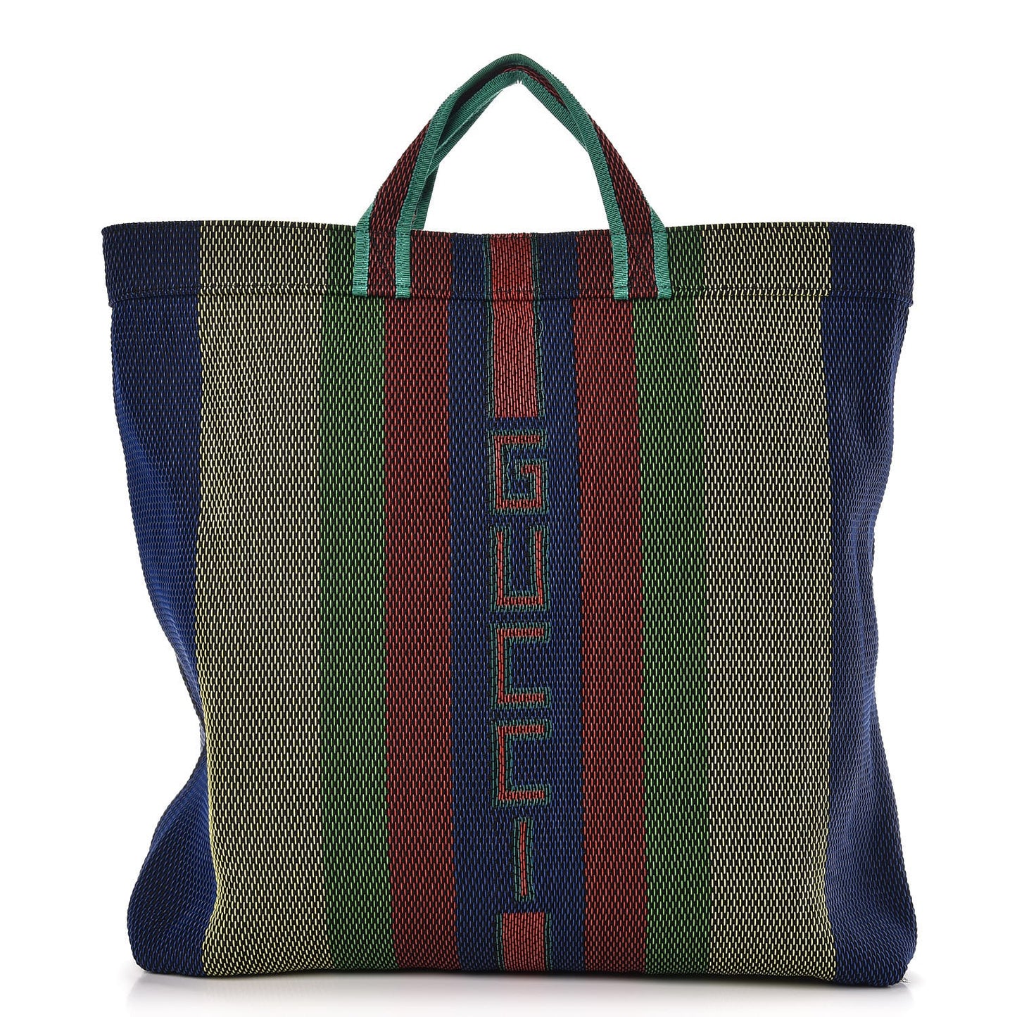 Woven Rubber Tote Multicolor