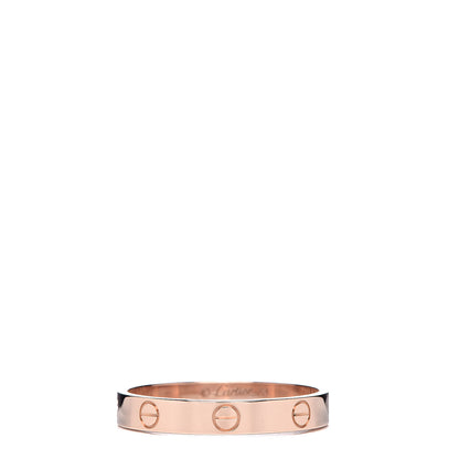 Cartier 18K Pink Gold 3.5mm LOVE Wedding Band Ring 64 10.75 1 of 5