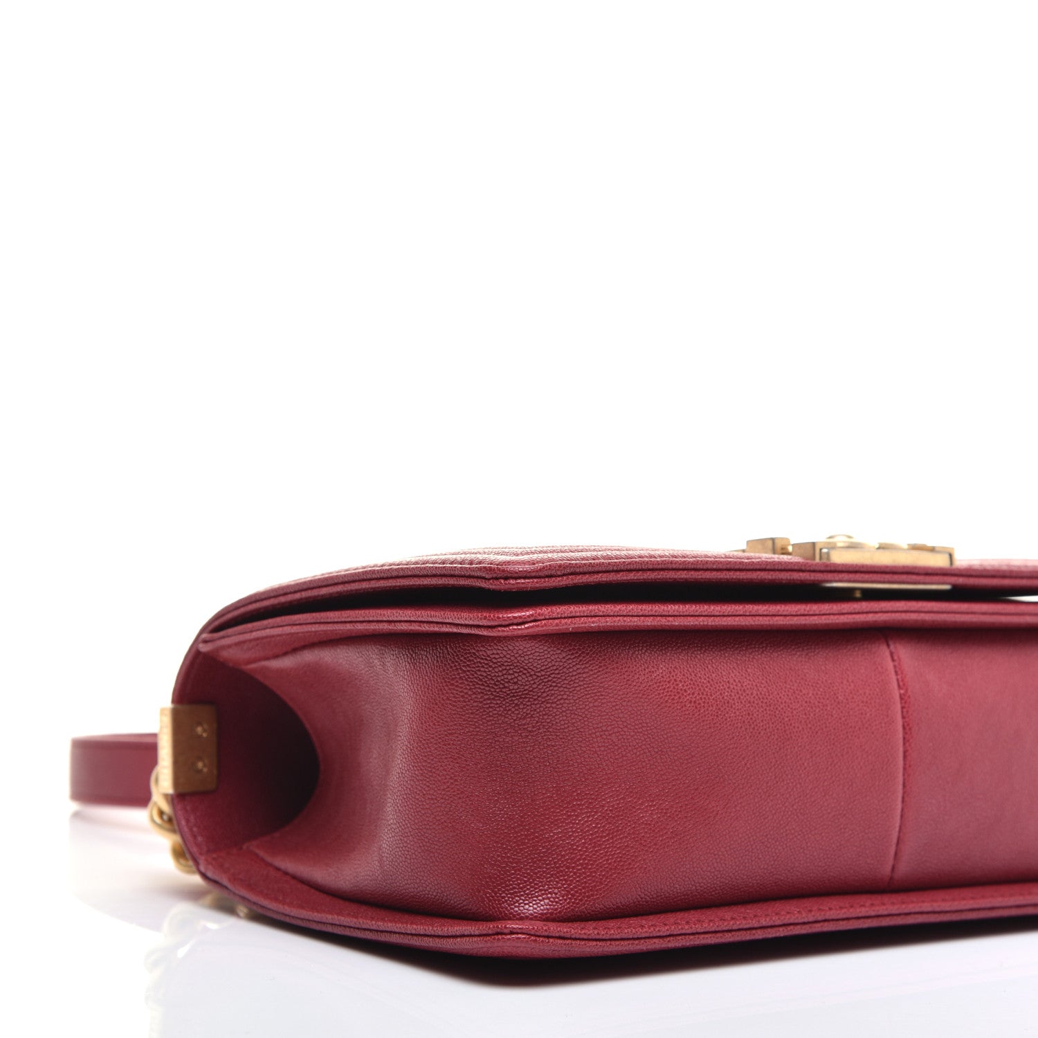 Chanel Caviar Quilted Medium Boy Flap Red 8 of 10