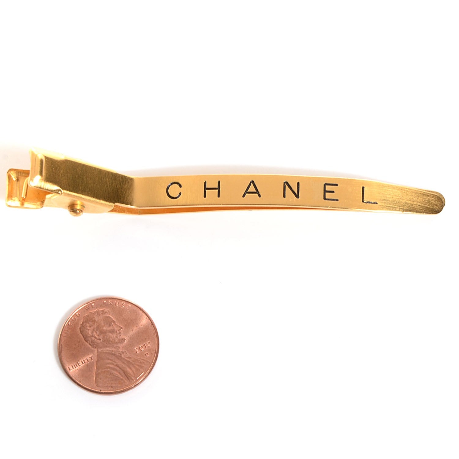 Chanel Hair Clip Barrette Gold 4 of 4