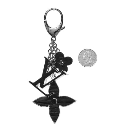 Louis Vuitton Fleur d'Epi Bag Charm Black 2 of 3