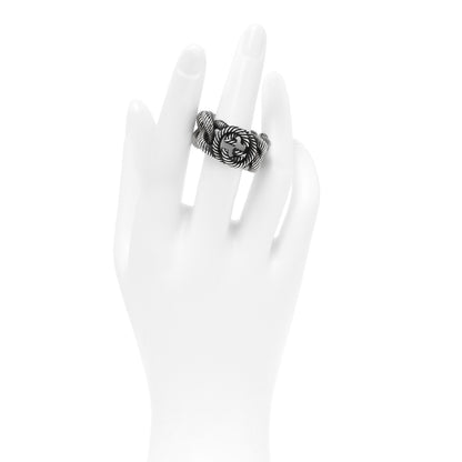 Gucci Sterling Silver Interlocking G Chain Ring 60 9 2 of 5