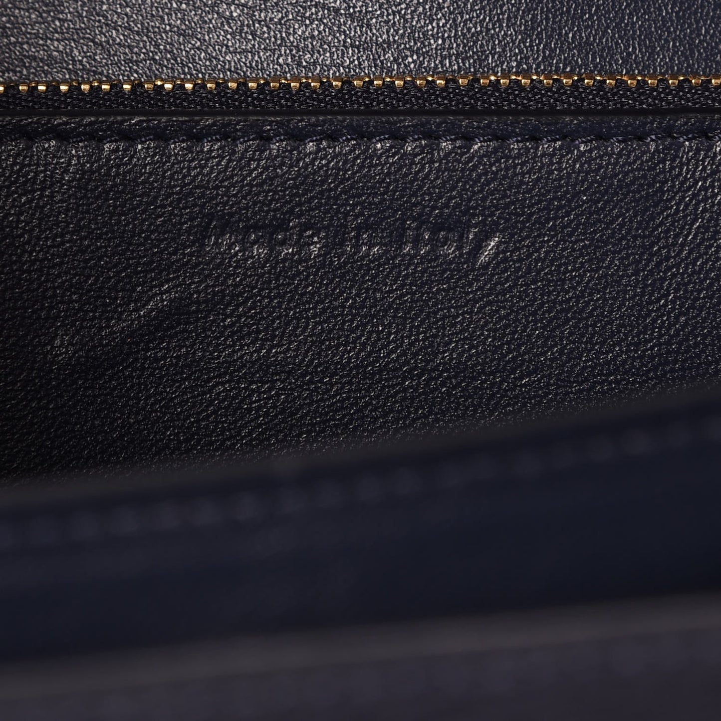 Liege Calfskin Medium Classic Box Flap Bag Dark Blue