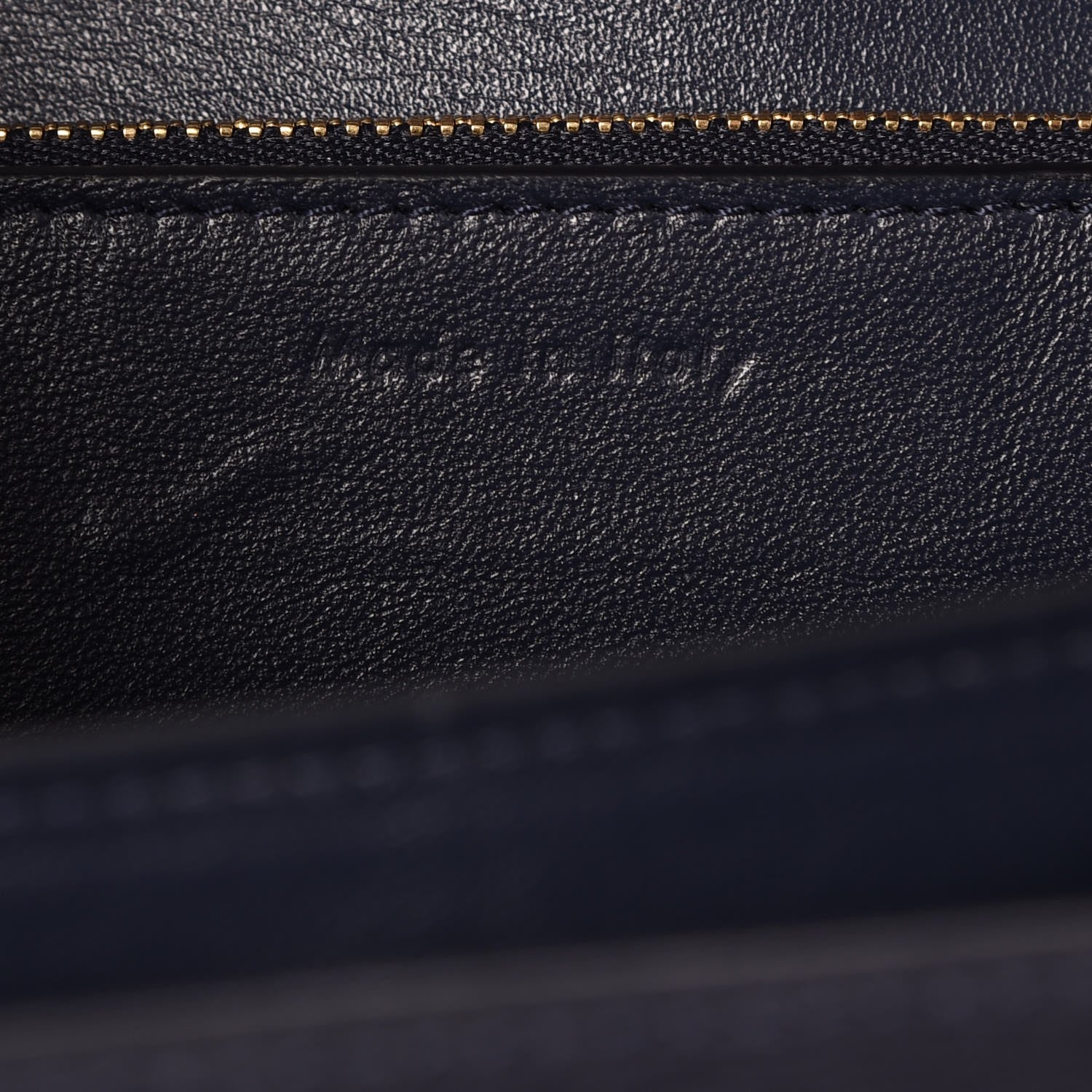 Celine Liege Calfskin Medium Classic Box Flap Bag Dark Blue 7 of 7
