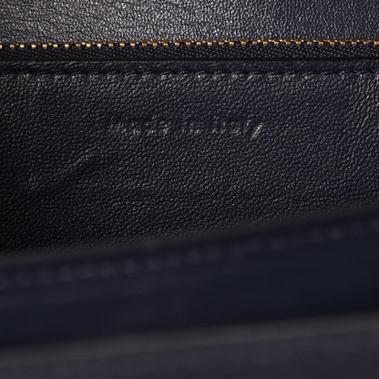 Celine Liege Calfskin Medium Classic Box Flap Bag Dark Blue 7 of 7