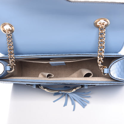 Gucci Microguccissima Medium Emily Chain Shoulder Bag Mineral Blue 5 of 9