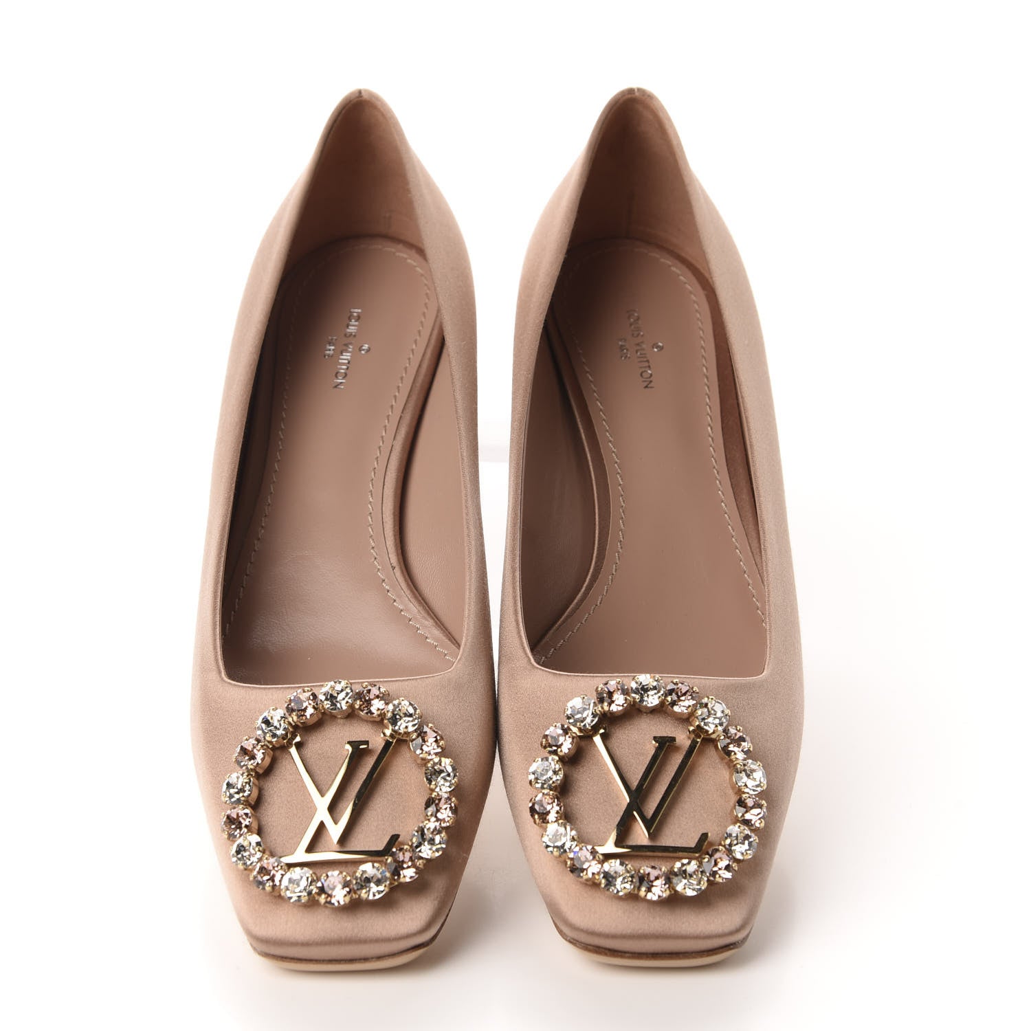 Louis Vuitton Satin Madeleine Pumps 38.5 Blush 6 of 12