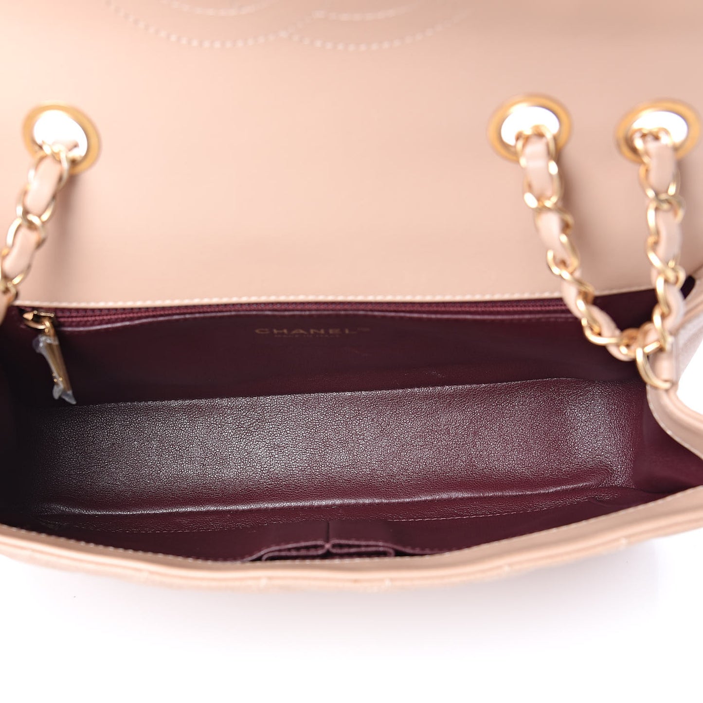 Caviar Quilted Medium CC Filigree Flap Beige