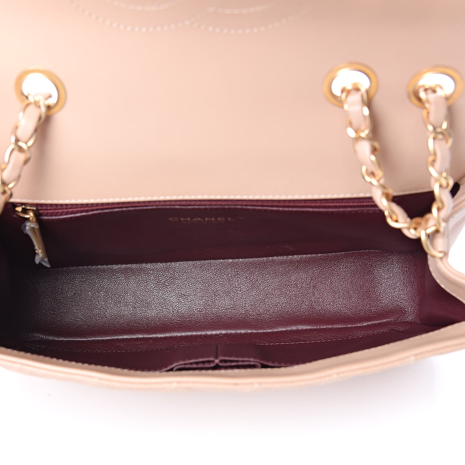Chanel Caviar Quilted Medium CC Filigree Flap Beige 5 of 10