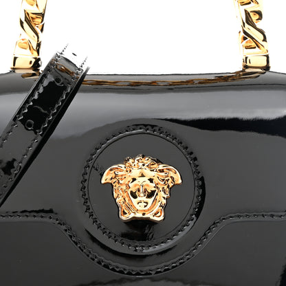 Versace Patent Mini La Medusa Bag Black 8 of 11