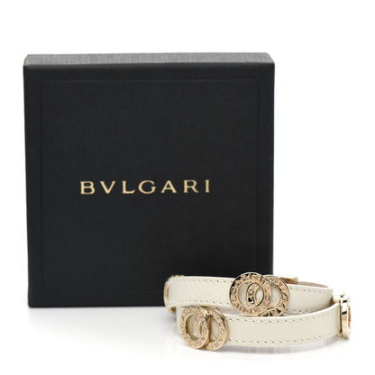 Bulgari Calfskin Double Coiled Bracelet White 6 of 6