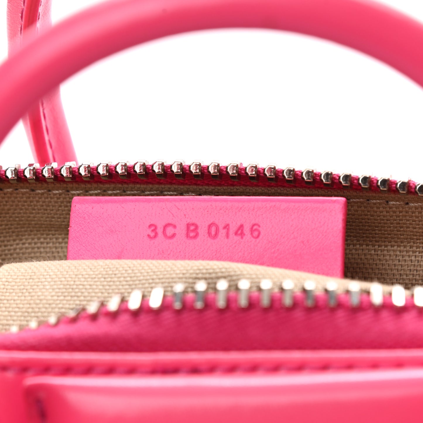 Shiny Lord Calfskin Mini Antigona Shocking Pink