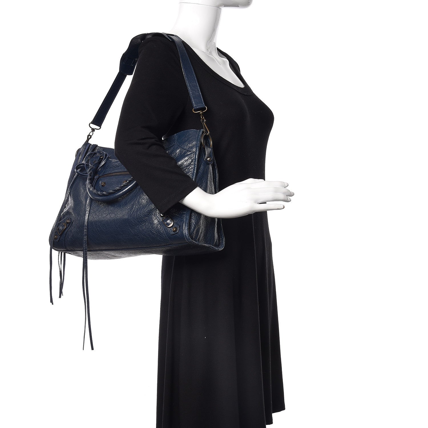 Balenciaga Agneau Classic Hardware City Bleu Obscur 2 of 13