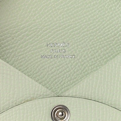 Hermes Epsom Calvi Card Case Vert Fizz 6 of 6