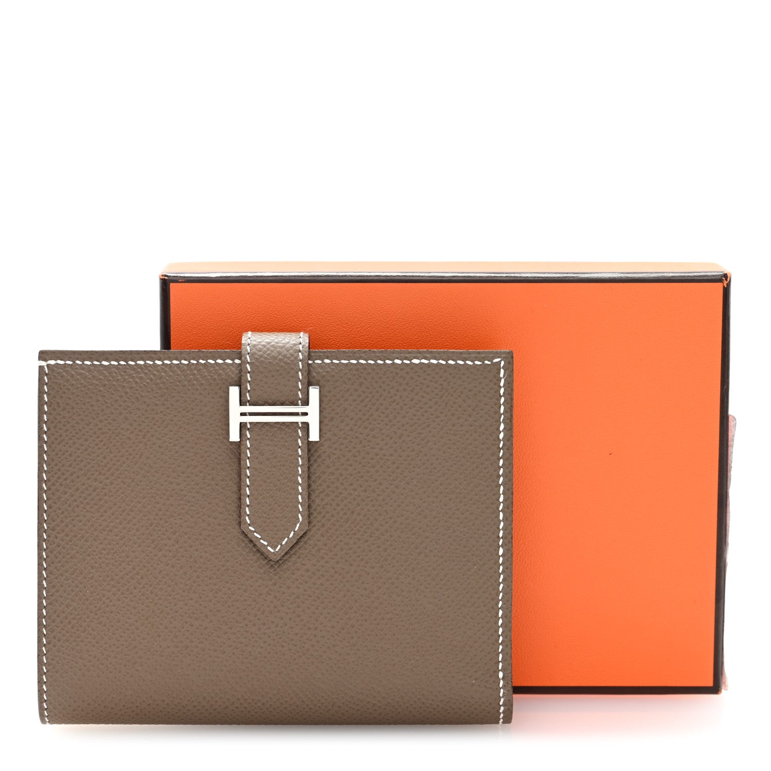 Hermes Epsom Bearn Compact Wallet Etoupe 7 of 7