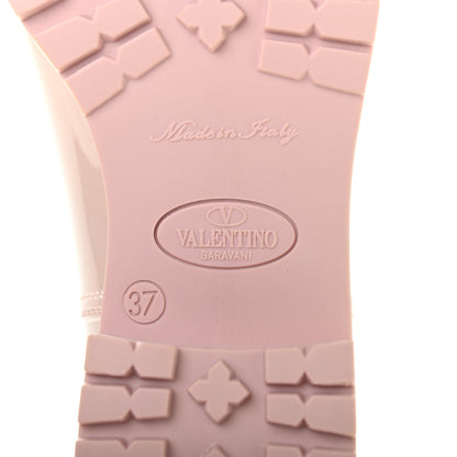 Valentino Garavani Rubber Rockstud Short Rainboots 37 Water Rose 8 of 8