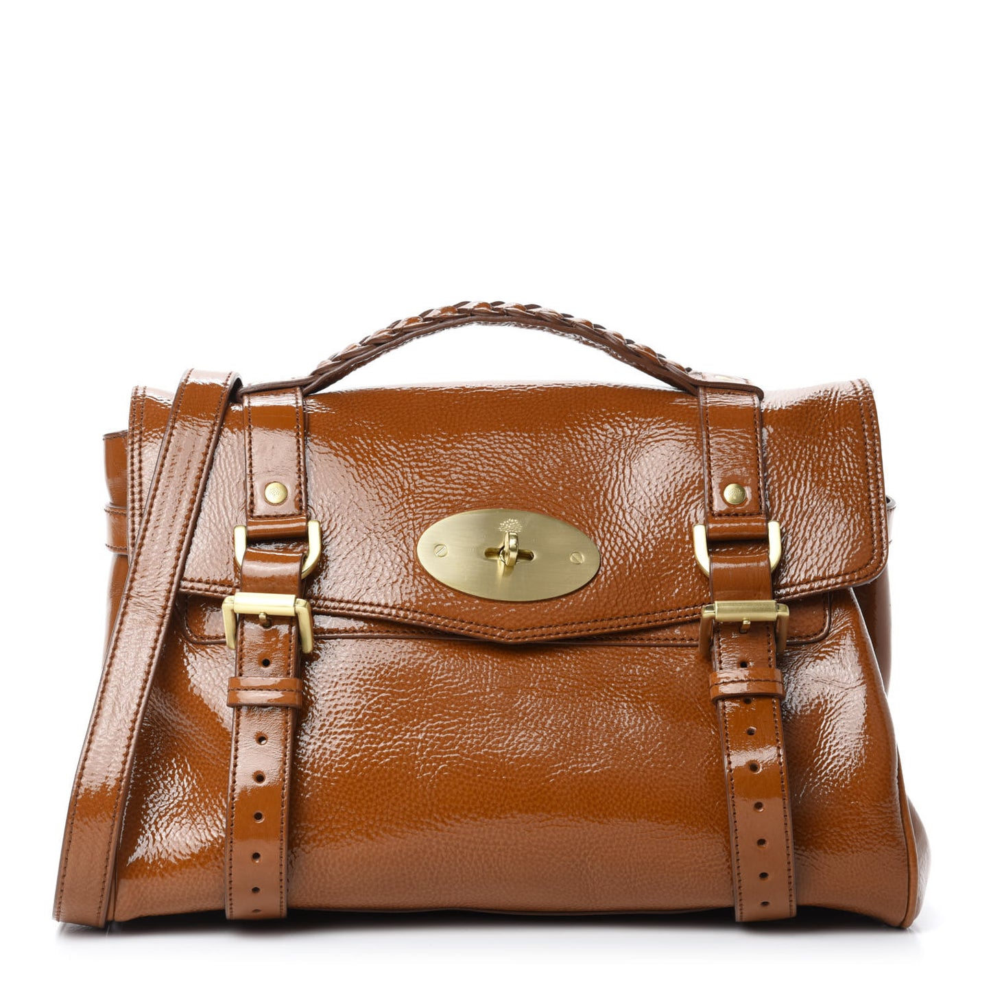 Wrinkled Patent Medium Alexa Oak