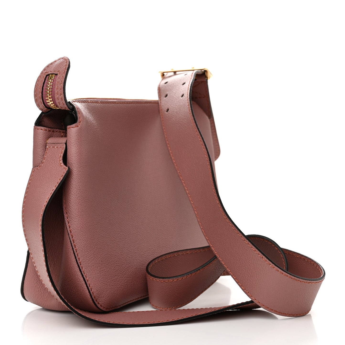 Soft Grain Calfskin Small Helmsley Crossbody Dusty Pink