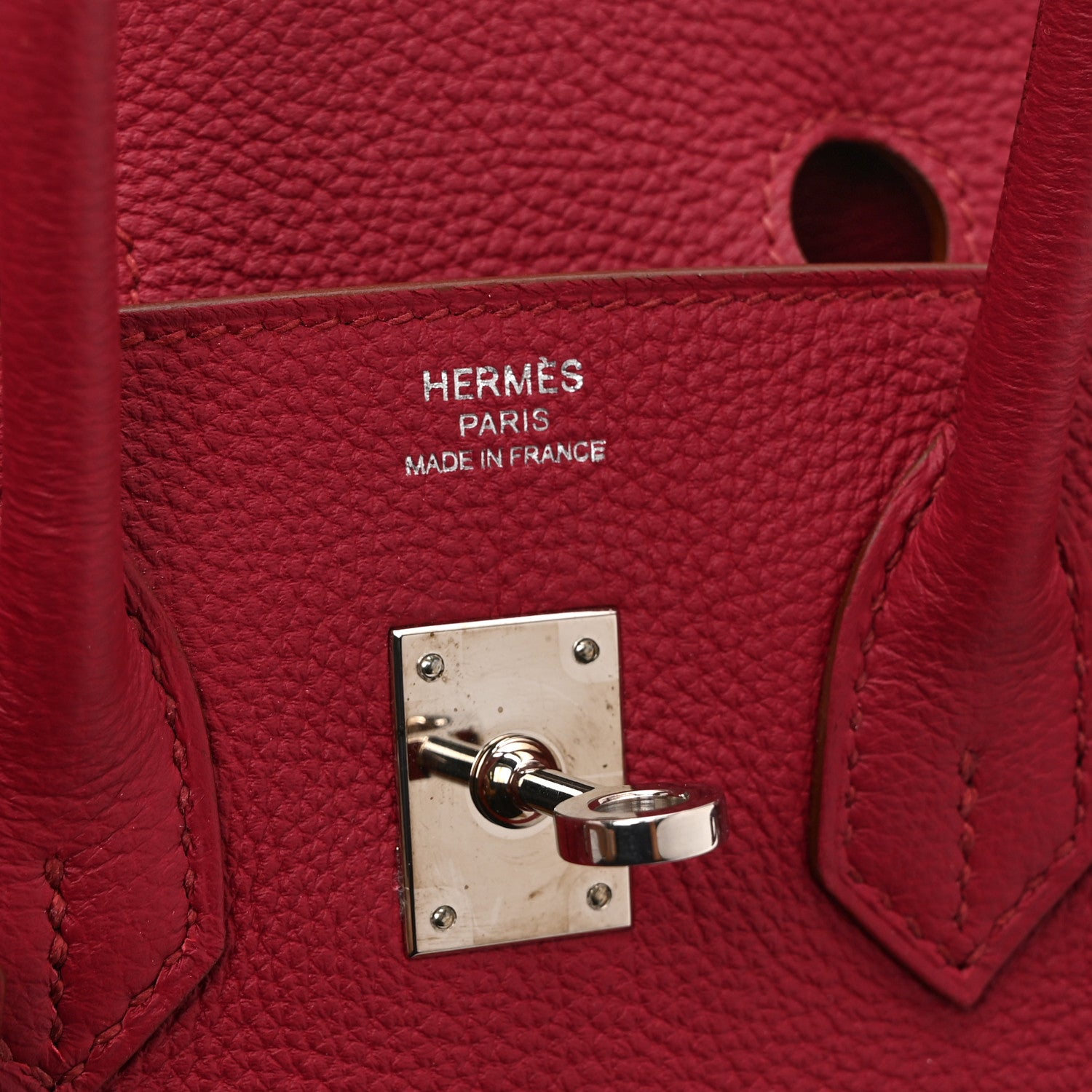 Hermes Togo Birkin 25 Rouge Grenat 6 of 10