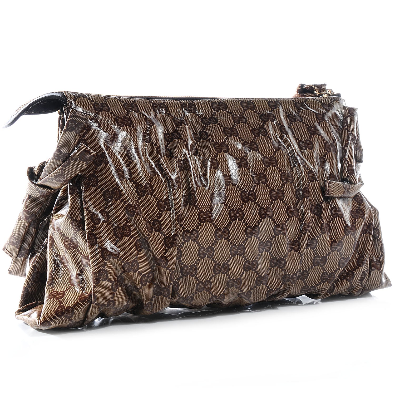 Gucci Crystal Monogram Large Hysteria Clutch 3 of 7