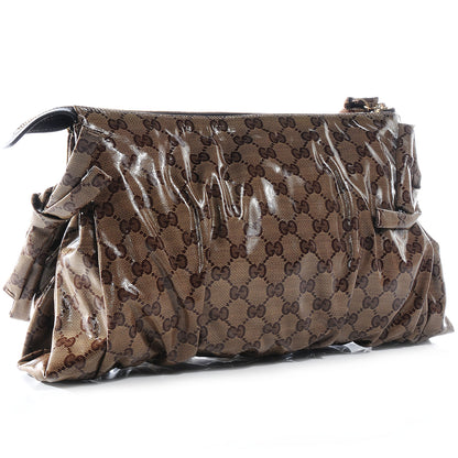 Gucci Crystal Monogram Large Hysteria Clutch 3 of 7