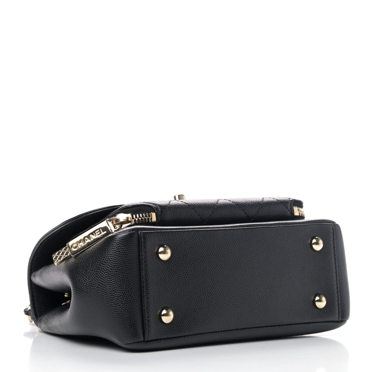 Caviar Quilted Small Business Affinity Flap Black